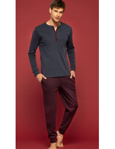 NOIDINOTTE PIGIAMA UOMO SERAFINO MANICA LUNGA E PANTALONE...