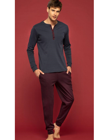 NOIDINOTTE PIGIAMA UOMO SERAFINO MANICA LUNGA E...