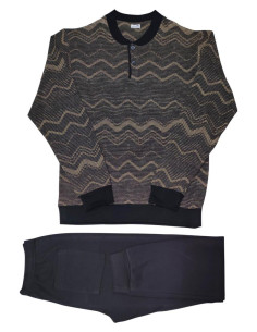 FERRUCCI PIGIAMA UOMO SERAFINO MANICA LUNGA E PANTALONE -... 2