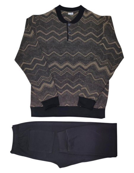 FERRUCCI PIGIAMA UOMO SERAFINO MANICA LUNGA E PANTALONE - URALI