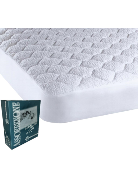 MANIFATTURA RENATA COPRIMATERASSO TRAPUNTATO A CAPPUCCIO - ASSORBENONE