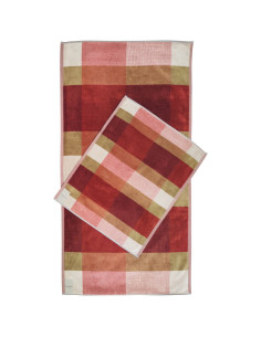 FAZZINI SET 2 ASCIUGAMANI IN SPUGNA 100% COTONE - CROMATISMI 2