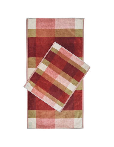 FAZZINI SET 2 ASCIUGAMANI IN SPUGNA 100% COTONE...