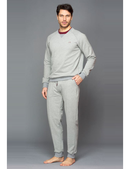 JAMAS PIGIAMA UOMO GIROCOLLO MANICA LUNGA E PANTALONE LUNGO