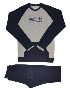 MARINA MILITARE PIGIAMA UOMO GIROCOLLO MANICA LUNGA E...
