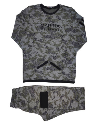 MARINA MILITARE PIGIAMA UOMO GIROGOLA MANICA...