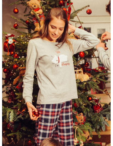 NOIDINOTTE PIGIAMA DONNA GIROCOLLO MANICA LUNGA...