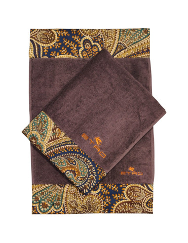 ETRO SET 2 ASCIUGAMANI VISO E OSPITE IN SPUGNA...