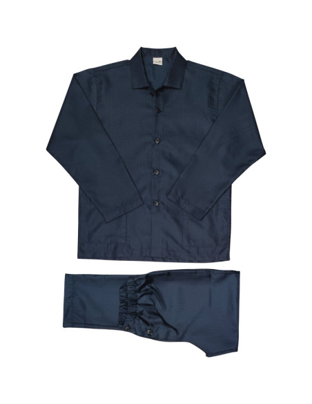 FERRUCCI COMPLETO UOMO PIGIAMA APERTO LUNGO E VESTAGLIA IN RASO -TORONTO