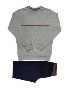 JAMAS PIGIAMA UOMO GIROCOLLO MANICA LUNGA E PANTALONE LUNGO