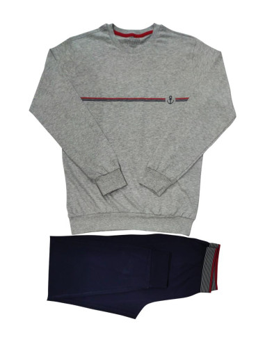 JAMAS PIGIAMA UOMO GIROCOLLO MANICA LUNGA E...