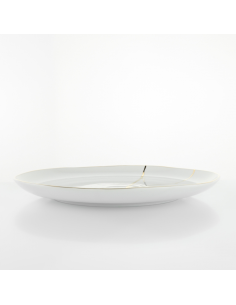 WEISSESTAL SET 5 PIATTI PIANI 27 CM - ONIX WHITE GOLD BREAK 2