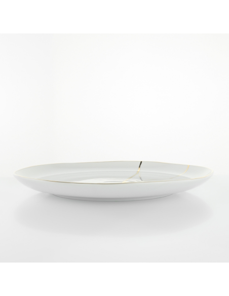 WEISSESTAL SET 5 PIATTI PIANI 27 CM - ONIX WHITE GOLD BREAK