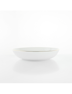 WEISSESTAL SET 6 PIATTI FONDI 20.5 CM - ONIX WHITE GOLD LINE 2