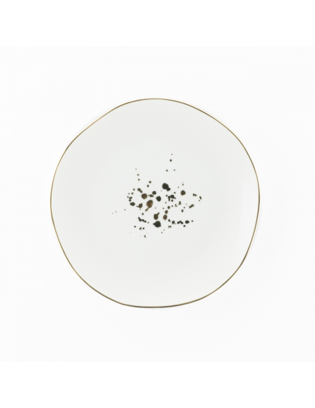 WEISSESTAL SET 6 PIATTI FRUTTA 20.5 CM - ONIX GOLD DOTS