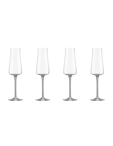 ALESSI SET 4 CALICI FLUTE PER CHAMPAGNE 26 CL -...