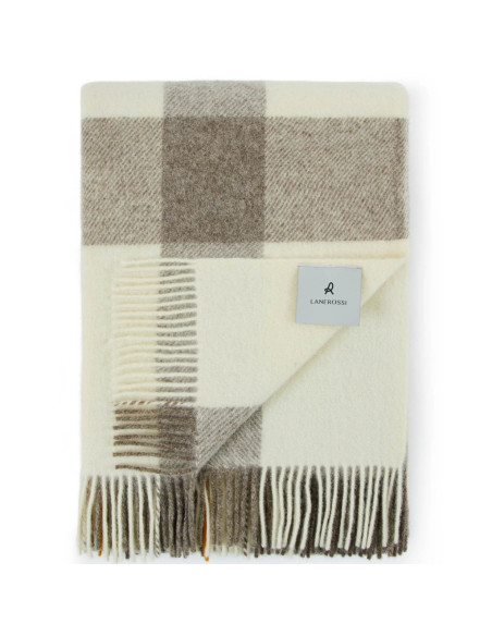 LANEROSSI PLAID IN PURA LANA 130 X 200 CM - NELSON