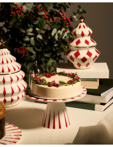 ALESSI ALZATA PORTA DOLCI NATALIZIA Ø 22 CM  -...