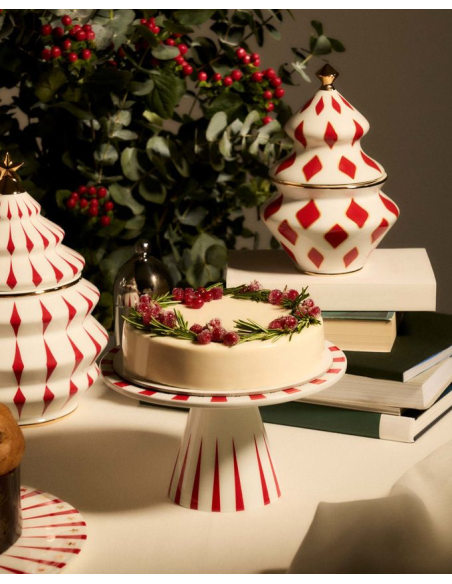 ALESSI ALZATA PORTA DOLCI NATALIZIA Ø 22 CM  - DELIGHT