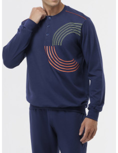 JAMAS PIGIAMA UOMO SERAFINO MANICA LUNGA E PANTALONE... 2