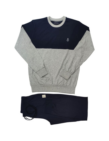 JAMAS PIGIAMA UOMO GIROCOLLO MANICA LUNGA E...