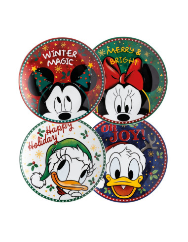 EGAN SET 4 PIATTINI DOLCE 19 CM - WINTER MAGIC