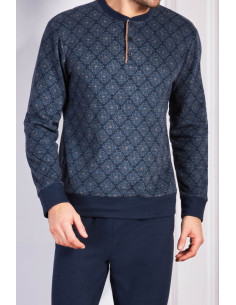 QBO PIGIAMA UOMO SERAFINO MANICA LUNGA E PANTALONE LUNGO... 2