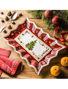 EASY LIFE PIATTO DA PORTATA 35 X 23 CM - CHRISTMAS ORNAMENTS 2