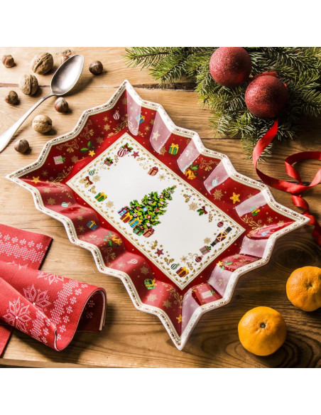 EASY LIFE PIATTO DA PORTATA 35 X 23 CM - CHRISTMAS ORNAMENTS