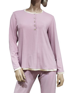 AMADINE PIGIAMA DONNA SERAFINO MANICA LUNGA E PANTALONE... 2