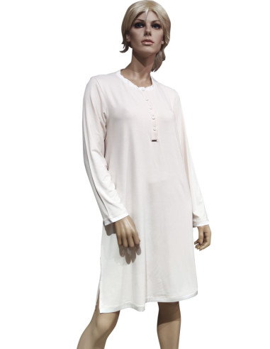 AMADINE CAMICIA DA NOTTE DONNA SERAFINO MANICA...