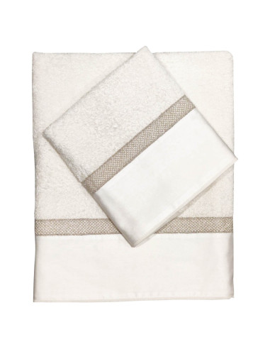 DAVID SET 2 ASCIUGAMANI VISO E OSPITE IN SPUGNA...