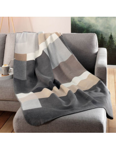 BIEDERLACK COPERTA DA SOGGIORNO IN COTONE - BLACK PART