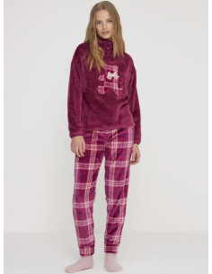 NOIDINOTTE PIGIAMA DONNA A LUPETTO MANICA LUNGA E... 2