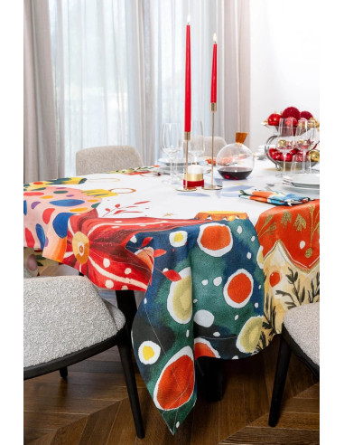 NAPKING COPRITAVOLA NATALIZIA 110 X 110 CM 100%...