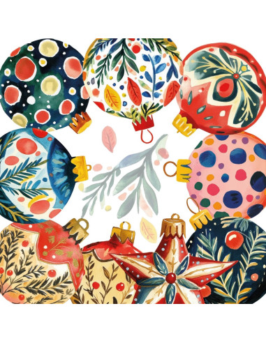 NAPKING COPRITAVOLA NATALIZIA 110 X 110 CM 100%...