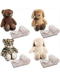 BIEDERLACK COPERTA PER BAMBINI 75 X 100 CM CON PELUCHE -...