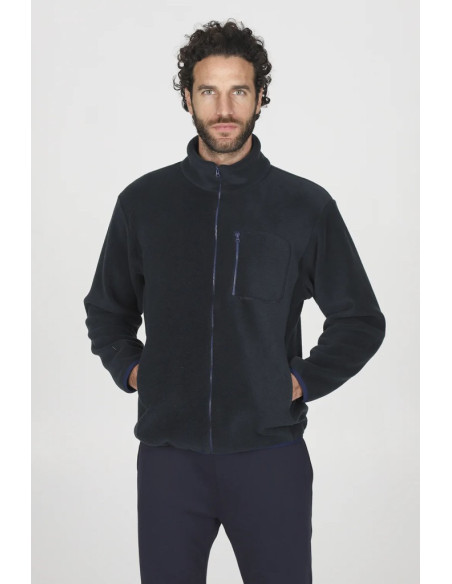 JULIPET GIACCA DA CAMERA UOMO CON ZIP IN PILE - NANCHINO