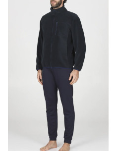 JULIPET GIACCA DA CAMERA UOMO CON ZIP IN PILE - NANCHINO 2