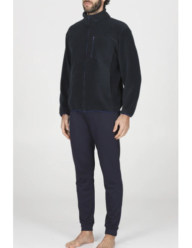 JULIPET GIACCA DA CAMERA UOMO CON ZIP IN PILE -...