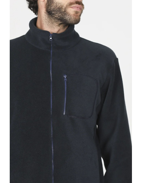 JULIPET GIACCA DA CAMERA UOMO CON ZIP IN PILE - NANCHINO