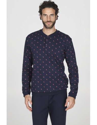 JULIPET PIGIAMA UOMO SERAFINO MANICA LUNGA E...