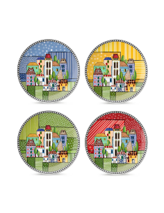 EGAN SET 4 PIATTINI DOLCE 19 CM - PAESE MIO