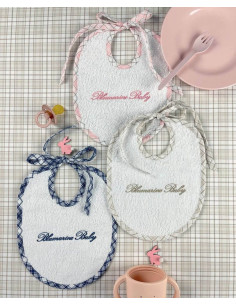 BLUMARINE BABY BAVAGLINO PER NEONATO IN SPUGNA - BRITISH