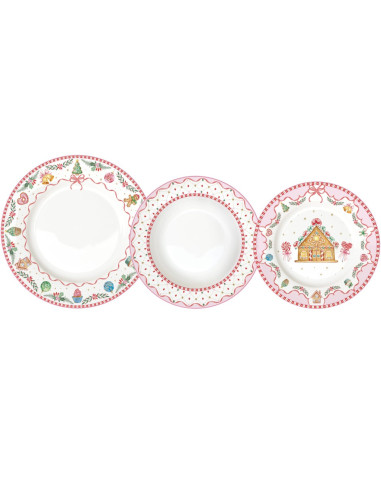 EASY LIFE SERVIZIO NATALIZIO 18 PEZZI - SWEET...