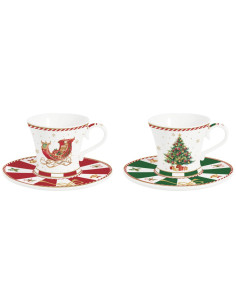 EASY LIFE SET 2 TAZZE CAFFE NATALIZIE 80 ML - CHRISTMAS TALE