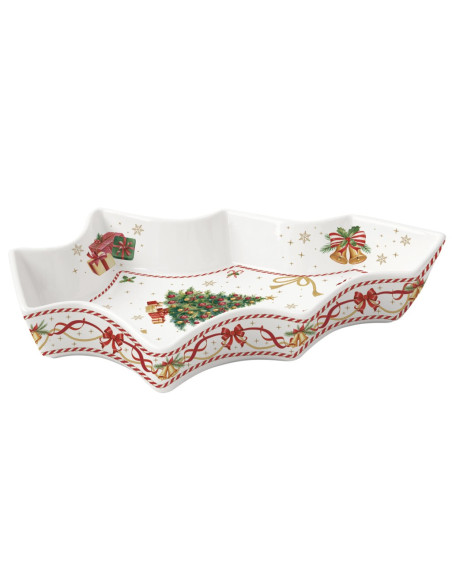EASY LIFE PIATTO DA PORTATA ALBERO 21.5 X 28.5 CM - CHRISTMAS TALE