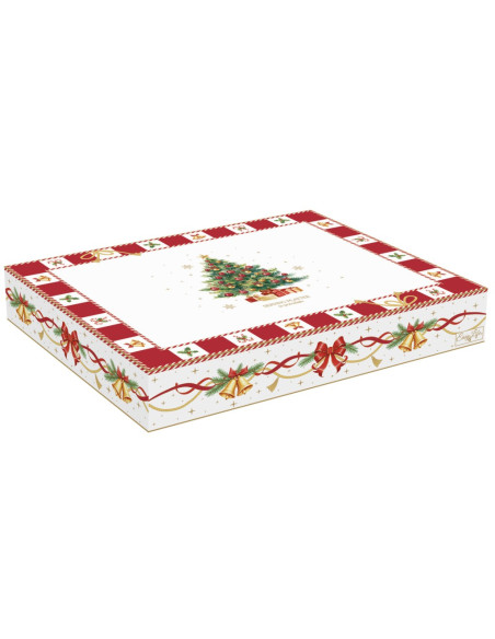 EASY LIFE PIATTO DA PORTATA ALBERO 21.5 X 28.5 CM - CHRISTMAS TALE