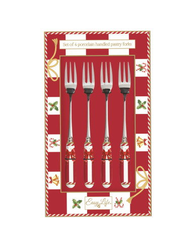 EASY LIFE SET 4 FORCHETTE DESSERT - CHRISTMAS TALE