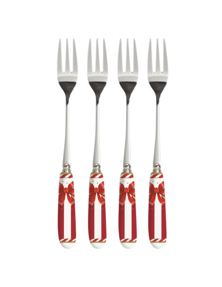 EASY LIFE SET 4 FORCHETTE DESSERT - CHRISTMAS TALE